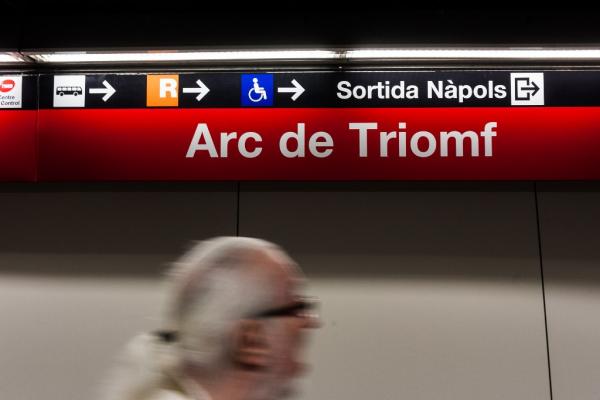 Estació d'Arc de Triomf de la línia 1 de metro / Foto: Pep Herrero