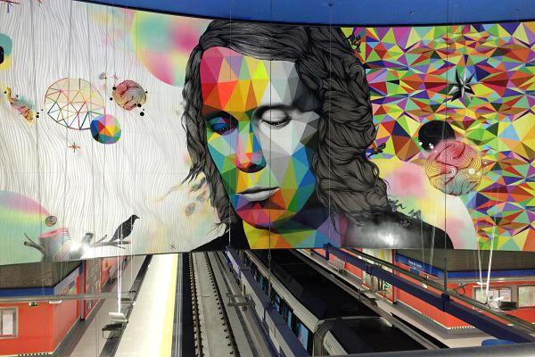 Mural de Paco de Lucía al Metro de Madrid / Foto: Instagram Metro de Madrid (@metro_madrid)