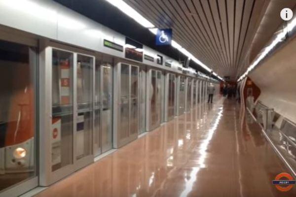Fotograma del vídeo de Zona Universitària L9 Sud / Imatge: Canal YouTube ACC84 Metro y Trenes