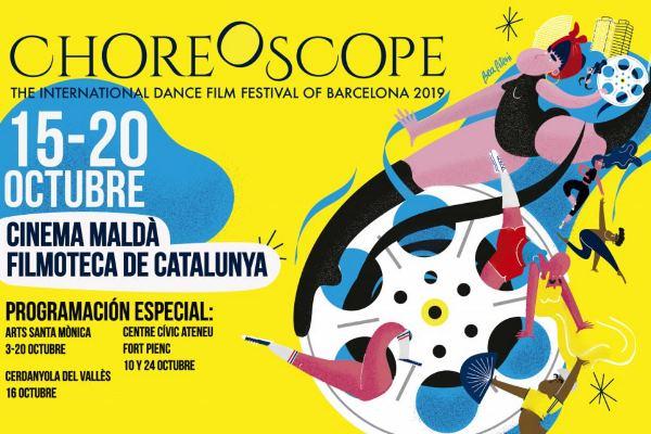 Cartell de l'edició 2019 del Festival Internacional de Cinema de Dansa de Barcelona / Imatge: Choreoscope