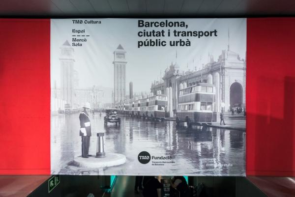 Cartell exposició Mercè Sala 'Barcelona, ciutat i transport' / Foto: Pep Herrero