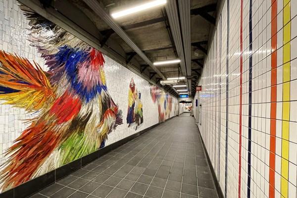 Quan el mural estigui complet ocuparà 4.600 m2 de passadissos del metro / Foto: MTA Arts & Design - Cheryl Hageman