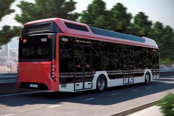 Disseny per als primers autobusos d'hidrogen de TMB / Render: Caetano Bus