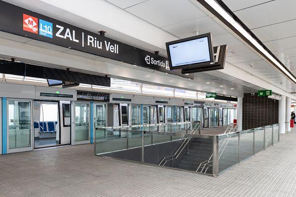 L'estació ZAL / Riu Vell, nova terminal de l'L10 Sud / Foto: Miguel Ángel Cuartero (TMB)