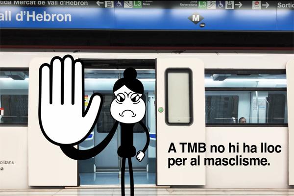 Fotograma del nou espot corporatiu de TMB contra la violència masclista al transport públic / Imatge: TMB