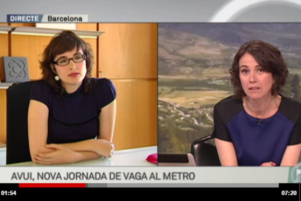 Mercedes Vidal durant l'entrevista d'Els Matins / Foto: TMB