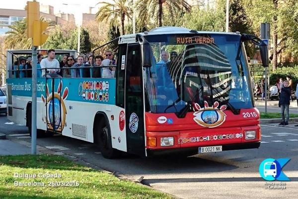 Autobús MAN 2015 en servei a la Ruta Verda del Barcelona Bus Turístic / Foto: Quique Cepeda