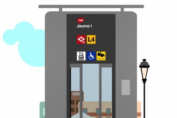 Il·lustració sobre el nou ascensor de Jaume I