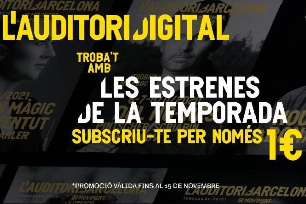 L'Auditori Digital costa 1 euro el primer mes per a les subscripcions que es facin fins al 15 de novembre / Imatge: L'Auditori