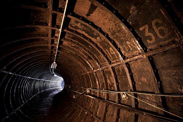 Túnel que passa per sota del riu Tàmesi / Imatge: Tobby Madden i Andy Davies 