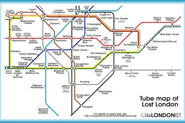 'The Lost London Tube Map' / Foto: Londonist