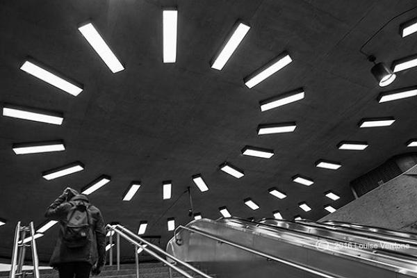 Fotografies artístiques del metro de Montreal en blanc i negre