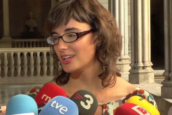 Mercedes Vidal, regidora de Mobilitat i presidenta de TMB / Foto: vídeo de l'Ajuntament de Barcelona