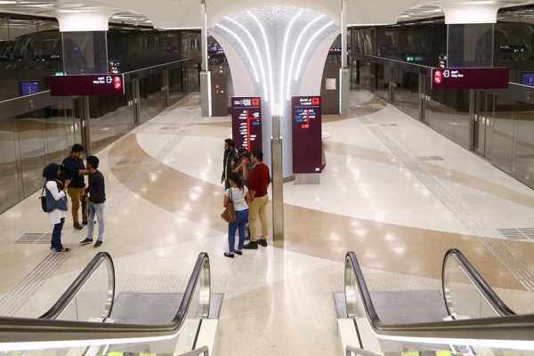 Estació del nou metro de Doha / Foto: Qatar Rail