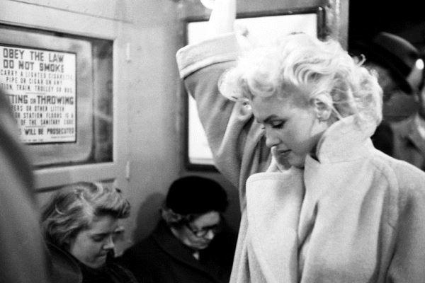 Marilyn Monroe fotografiada al metro de Nova York el 1955 / Foto: Getty Images