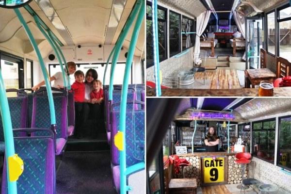 Imatges de diferents etapes de l'autobús / Fotos: Simon Gray / Caters, publicades a Metro