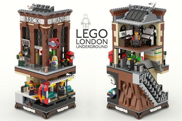 El metro de Londres en format de Lego / Foto: John Harvey (Lego Ideas)