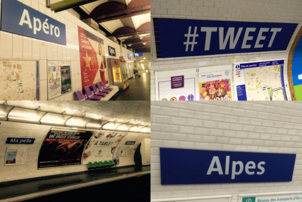 Exemple de com es van anomenar 4 estacions del metro de París / Foto: RATP