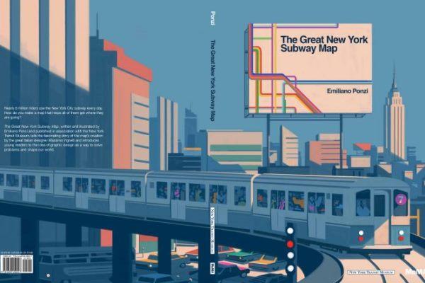 Portada del llibre "The Great New York Subway Map", d'Emiliano Ponzi / Imatge: Emiliano Ponzi