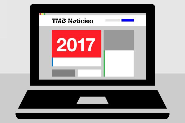 El web TMB Notícies ha publicat un total de 678 notícies durant el 2017 / Imatge: TMB