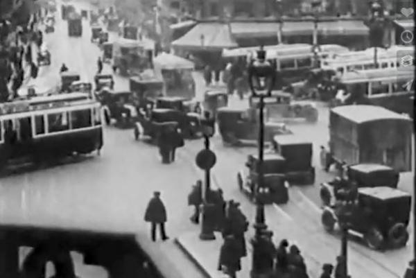 Fotograma de la pel·lícula ‘Vues de París en autobus  - 1928’ / Imatge: Vímeo ‘Vues de París en autobus - 1928’
