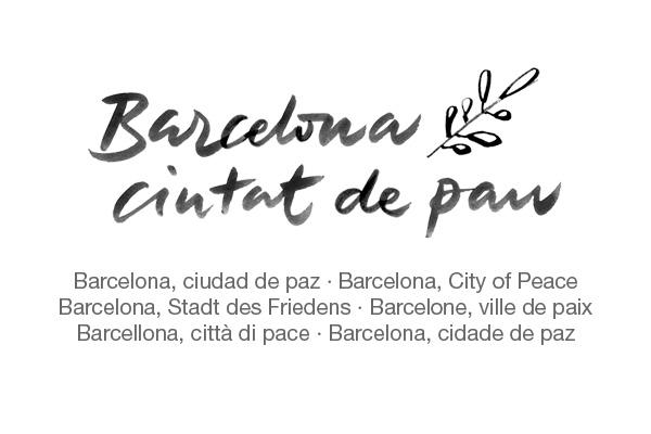 Imatge de la commemoració 'Barcelona ciutat de pau'