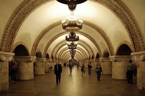 Estació de metro de Zoloti Vorota a Kíev, un bon exemple de l'interiorisme de la xarxa / Foto: © AMY / Wikimedia Commons