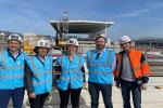 Participants en el projecte durant una visita a les obres del nou metro de la regió de París