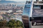 Vista del telefèric des de Montjuïc. /Foto: TMB