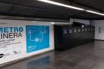 Instal·lació de la metrolinera. /Foto: TMB