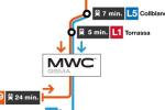 Temps aproximats de trajecte en metro. Infografia: TMB