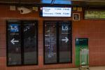 Nova pantalla instal·lada al vestíbul de l'estació de Can Boixeres L5 / Foto: Pep Herrero (TMB)