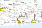 Detall del mapa global de les afectacions per talls de servei de la xarxa de metro / TMB