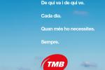 El visual genèric de la campanya de difusió del nou lema de TMB 'A prop de tot' / Imatge: TMB
