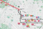 Plànol del nou recorregut de l'X1 fins a Zona Universitària / Imatge: TMB