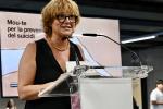 La presidenta de TMB, Laia Bonet, en un moment de l'acte de presentació del Mou-te 2026 al metro / Foto: Miguel Ángel Cuartero (TMB)