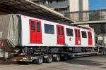 Un dels cinc cotxes del 5000 en el transport / Foto: Miguel Ángel Cuartero (TMB)