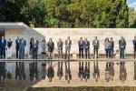 Els membres del Consell Assessor de TMB avui al Pavelló Mies Van der Rohe / Foto: Miguel Ángel Cuartero (TMB)