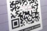 Primer pla codi QR