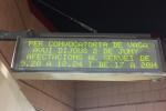 INP amb informació de servei sobre les aturades de metro d'avui / Foto: TMB
