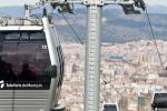 Cabina envidrada del telefèric de Montjuïc.