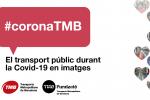 Visual que anuncia l'exposició #CoronaTMB que es pot veure a l'Espai Mercè Sala / Imatge: TMB