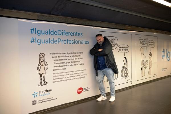 Javirroyo, autor de les imatges de la campanya / Foto: Miguel Ángel Cuartero (TMB)