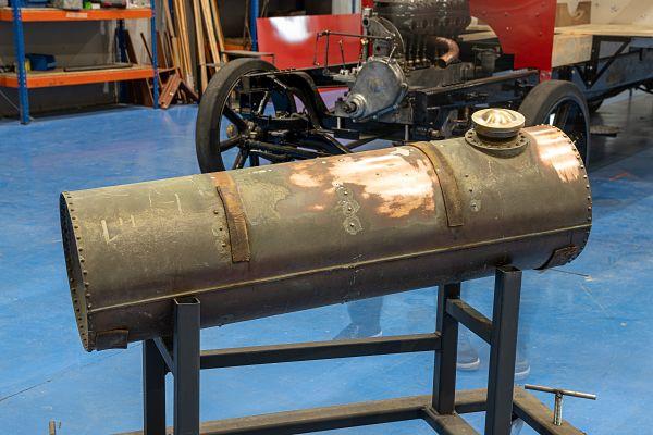 Dipòsit de gasolina, de coure / Foto: Miguel Ángel Cuartero (TMB)