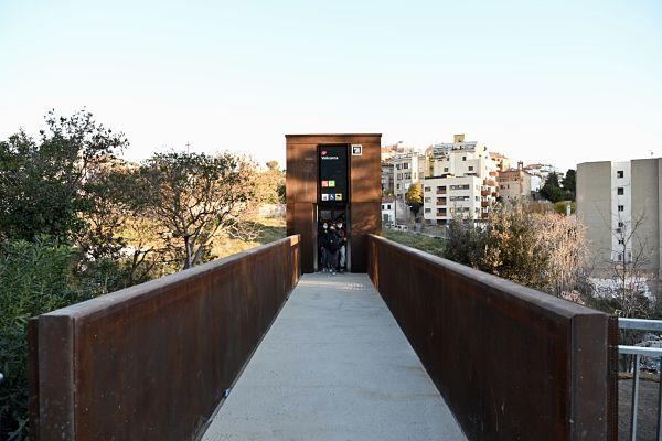 Parada superior del nou ascensor del metro de Vallcarca / Foto: Miguel Ángel Cuartero (TMB)