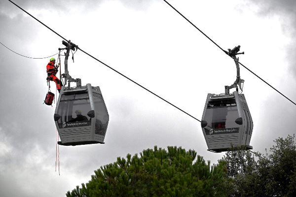 Bombers de Barcelona en un moment del simulacre / Foto: Pep Herrero (TMB)