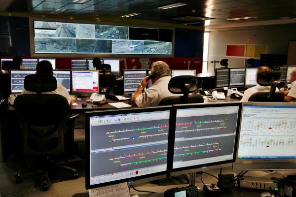 Sala del Centre de Control de Bus de TMB