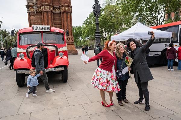 El Dodge Brothers 240 va estar situat a Arc de Triomf / Foto: Pep Herrero (TMB)