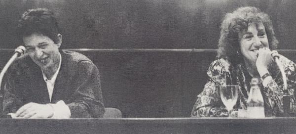 Eulàlia Vintró i Rosa Barenys durant aquelles jornades. /Foto: INSTITUT GUTTMAN Eulàlia Vintró i Rosa Barenys durant aquelles jornades. /Foto: INSTITUT GUTTMAN