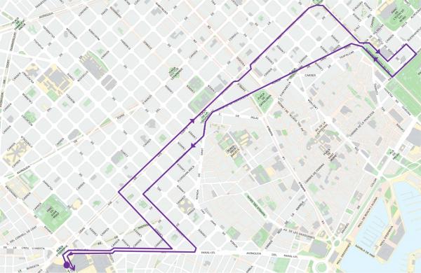 Recorregut de la Cursa de la Merc&egrave; 2022